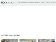Tablet Screenshot of modulos-instalacoes.com.br